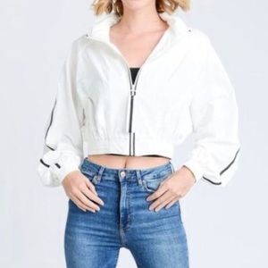 Love Tree crop windbreaker